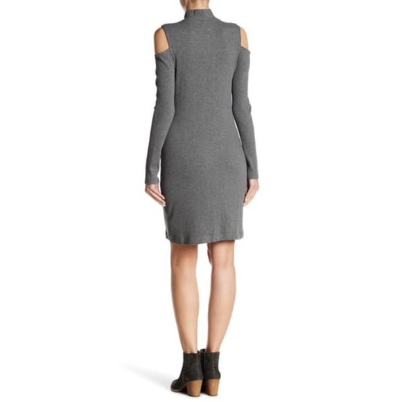 Splendid Ribbed Cold Shoulder Sheath Dress XL - Picture 2 of 2